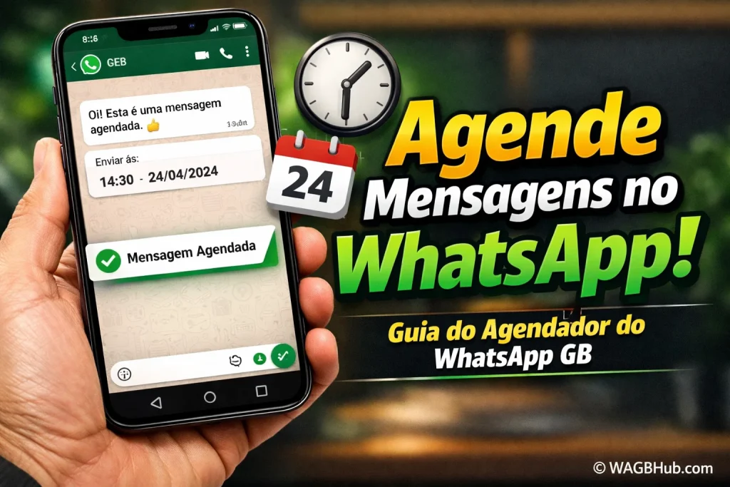 Como Usar o Recurso de Agendamento de Mensagens do WhatsApp GB