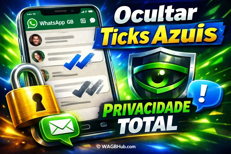 Como Ocultar Ticks Azuis no WhatsApp GB Fácil