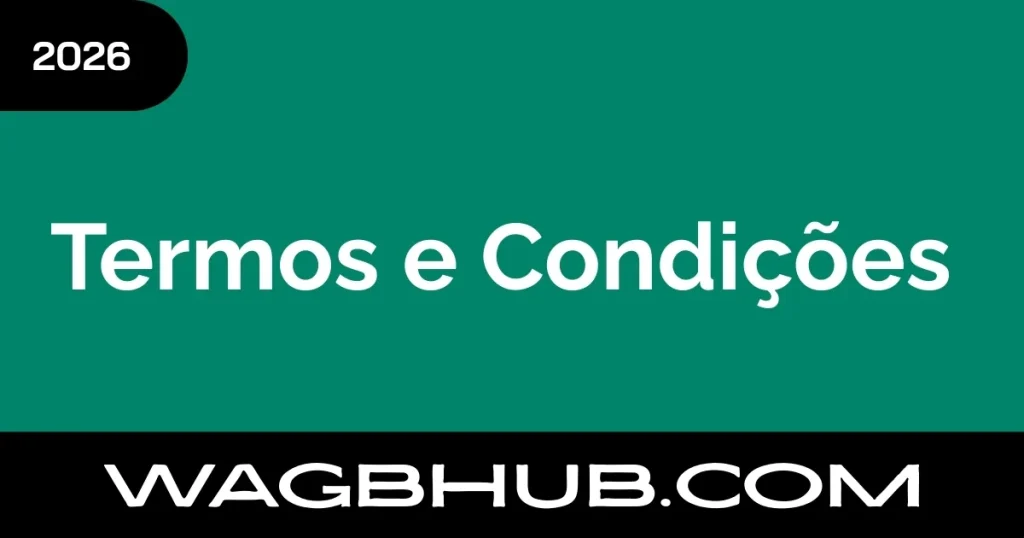 Termos e Condições WAGBHub